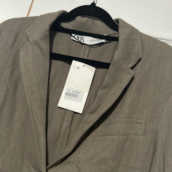 Zara Tan Blazer Jacket - Picture 3 of 9